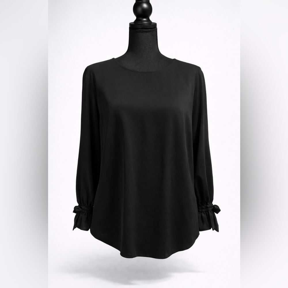 Black Long Sleeve Blouse Size Large